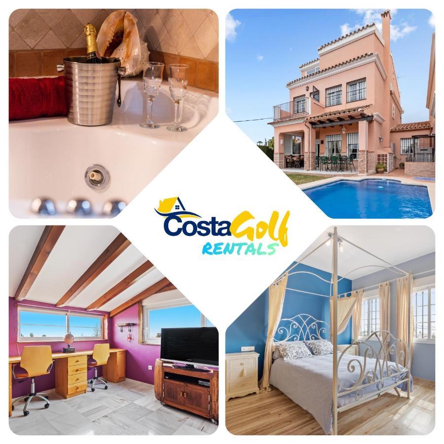 Villa Estilo Mediterranea Con Piscina, Jardin, Bbq Y Jacuzzi - Villa Bel Air Real Estepona Extérieur photo