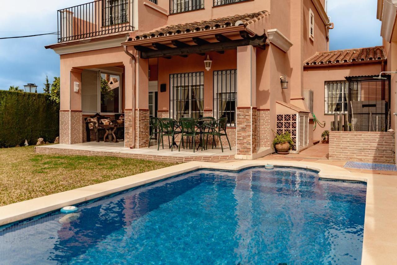 Villa Estilo Mediterranea Con Piscina, Jardin, Bbq Y Jacuzzi - Villa Bel Air Real Estepona Extérieur photo